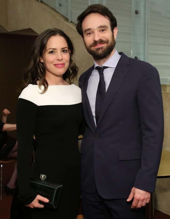 Charlie Cox and his wife Samantha Thomas at an event