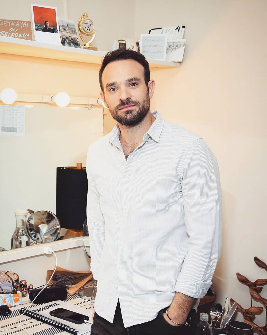 Charlie Cox during a Broadway Photo Shoot at the Bernard B. Jacobs Theatre