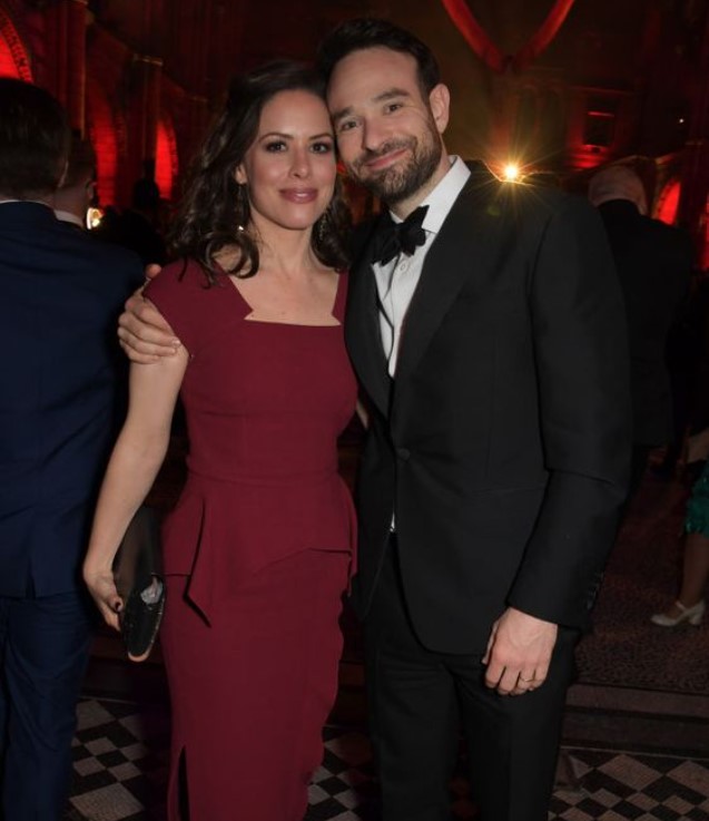 Charlie Cox with his wife Samantha Thomas in London