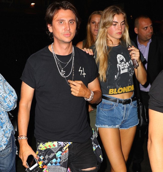 Jonathan Cheban with his unknown blonde girlfriend