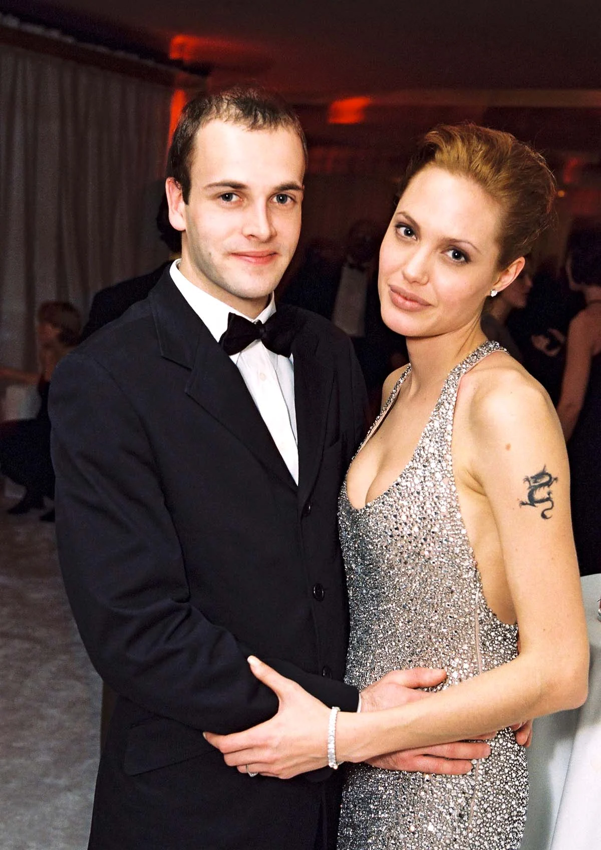 Jonny Lee Miller with his ex-wife Angelina Jolie