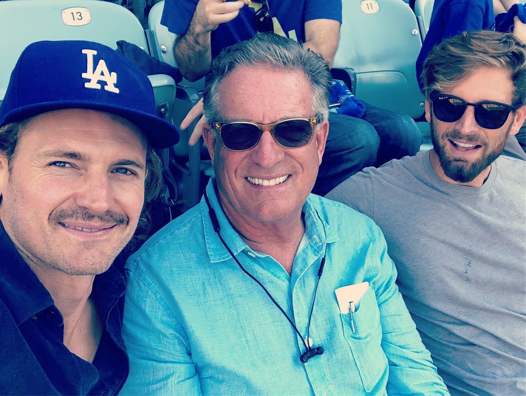 Josh Pence with his father and brother