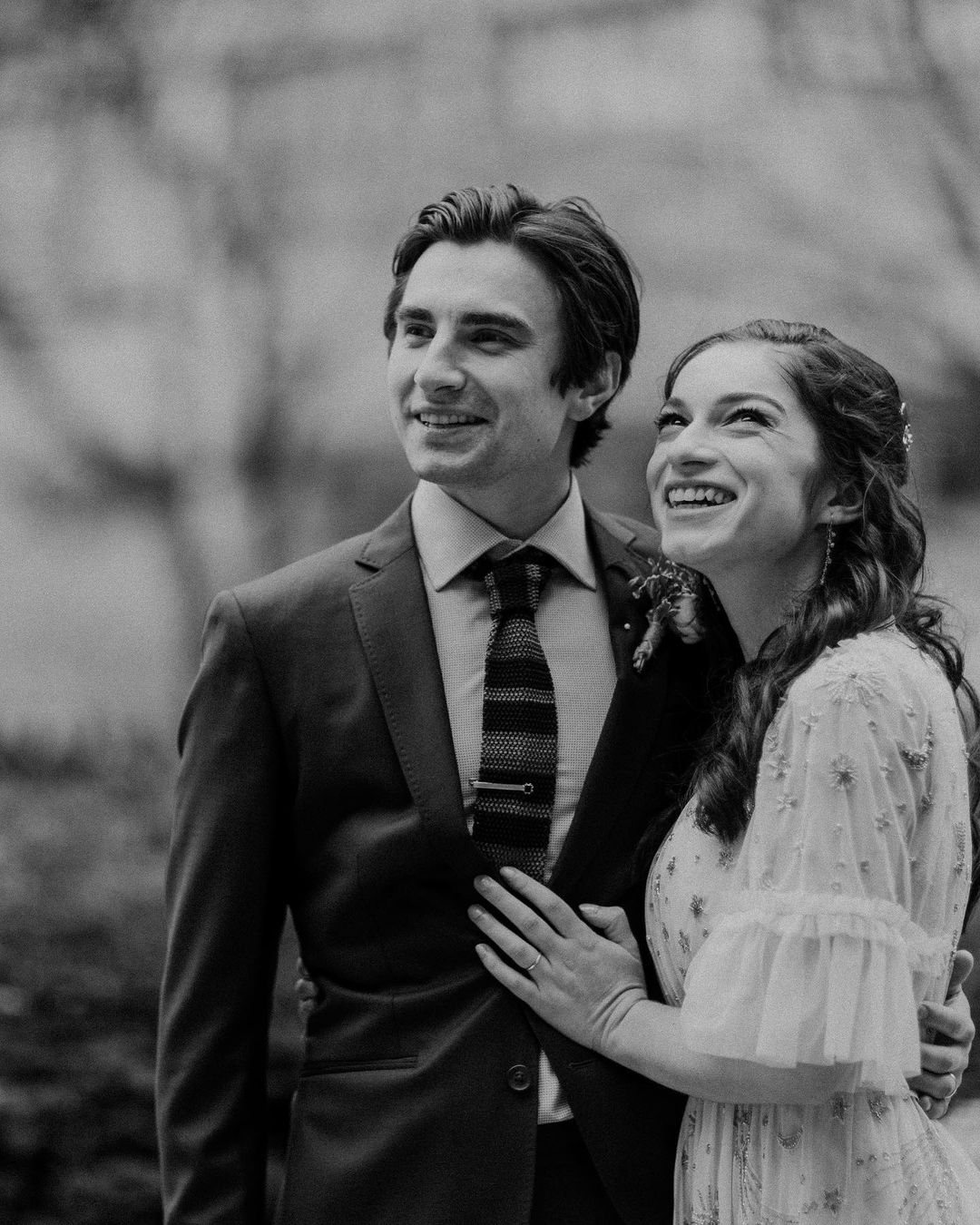 Sydney Meyer and her husband Alex Ozerov at their wedding