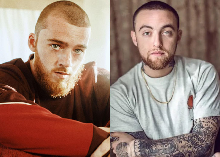 A collage picture of Angus Cloud [left] and Mac Miller [right]