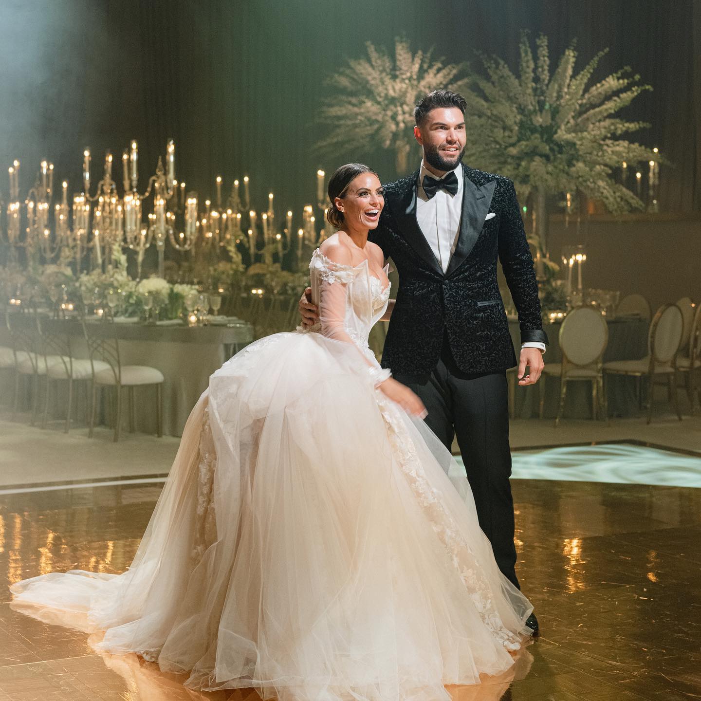 Kacie McDonnell with her husband Eric Hosmer at their wedding