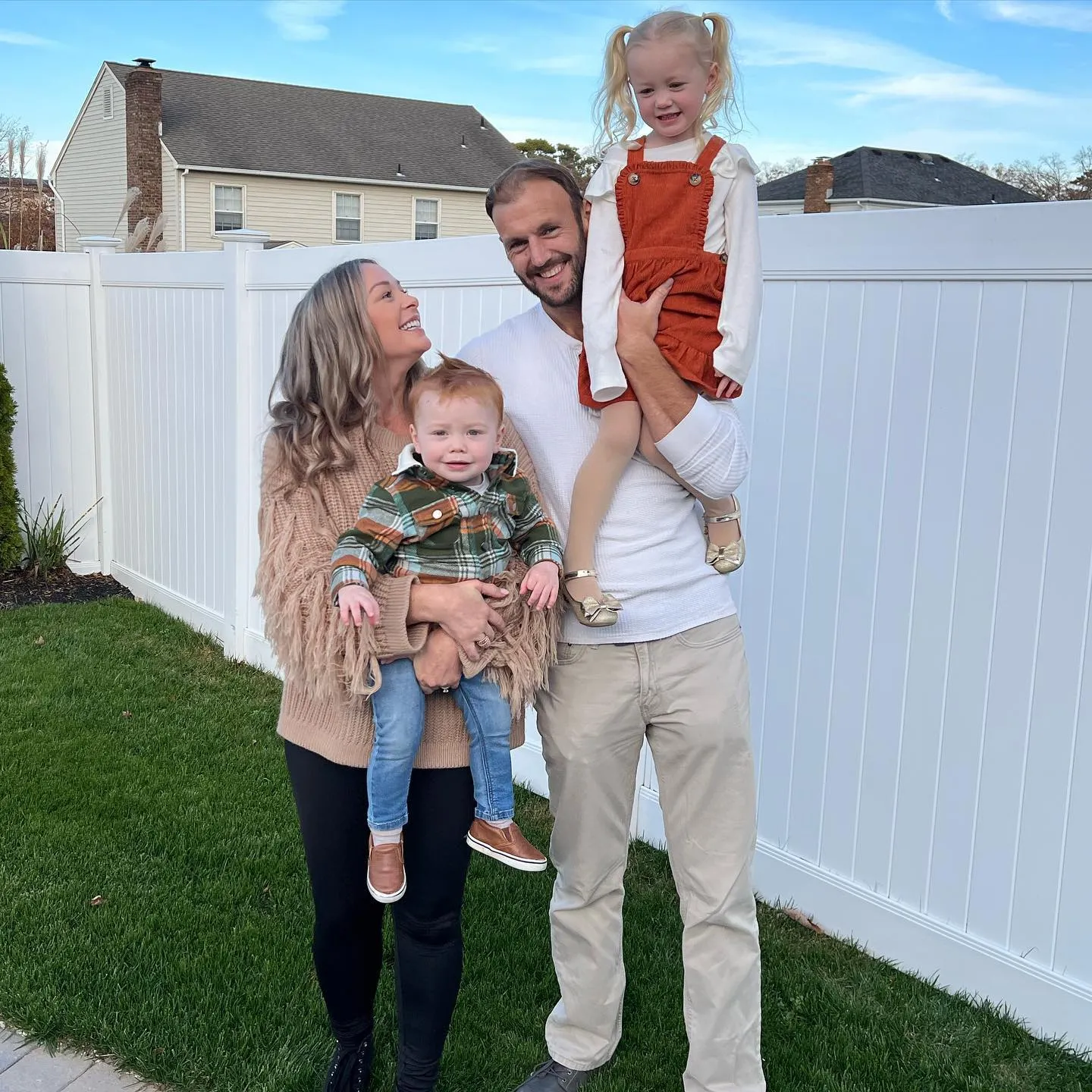 Jamie Otis and her husband, Doug Hehner, with their children