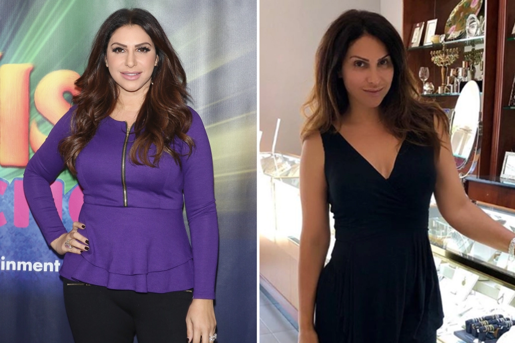 Jennifer Ayden before (in November 2018) and after (in July 2019) her weight loss