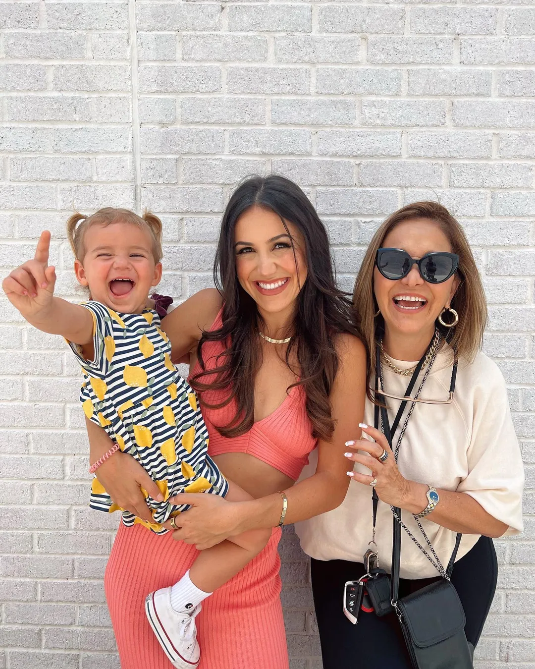Kat Stickler with her mother and her daughter, MK, on the occasion of 2022 Mother's Day