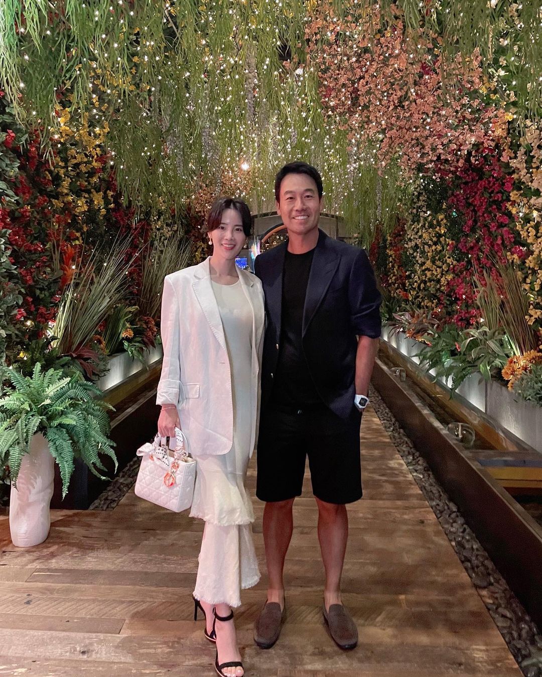 Kevin Na with his wife Julianne Na in Las Vegas