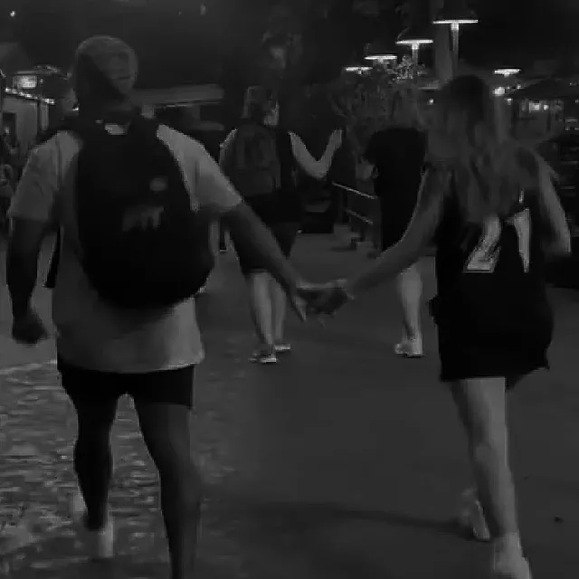 Mads Lewis holding the hands of her alleged new boyfriend, Kevin Mejia