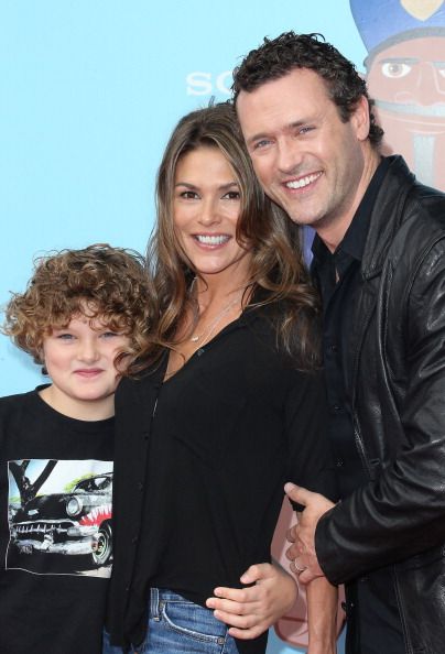 Paige Turco with her former husband Jason O'Mara and their son David O'Mara