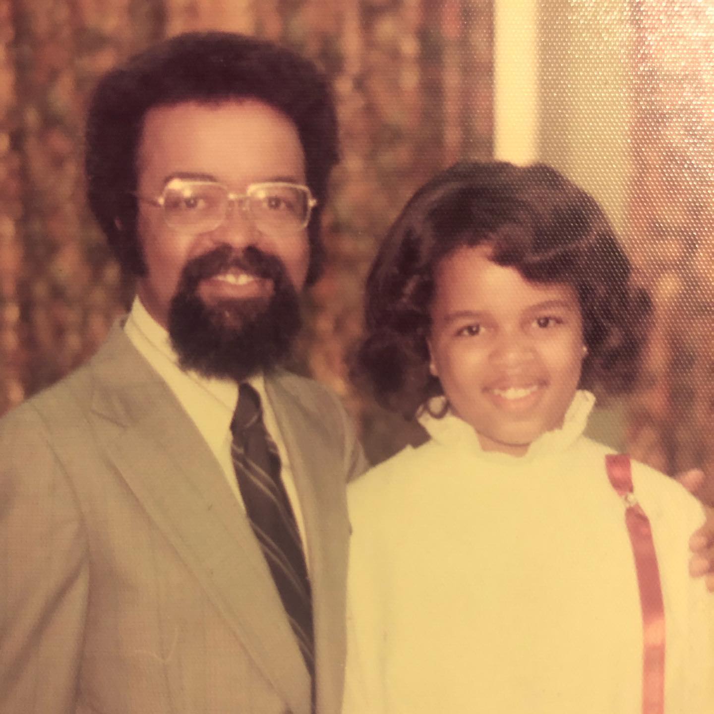 Paula Newsome with her late father, Max Donald Newsome, during her childhood