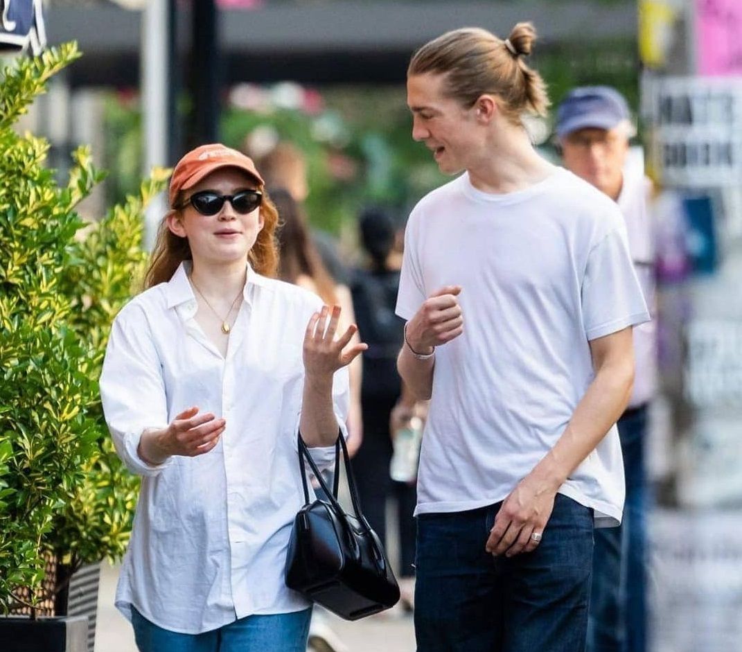 Sadie Sink with her rumored boyfriend, Patrick Alwyn, in New York City