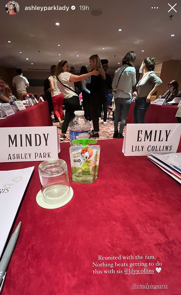 Ashley Park showed more from the all-cast table read of 'Emily in Paris' season three
