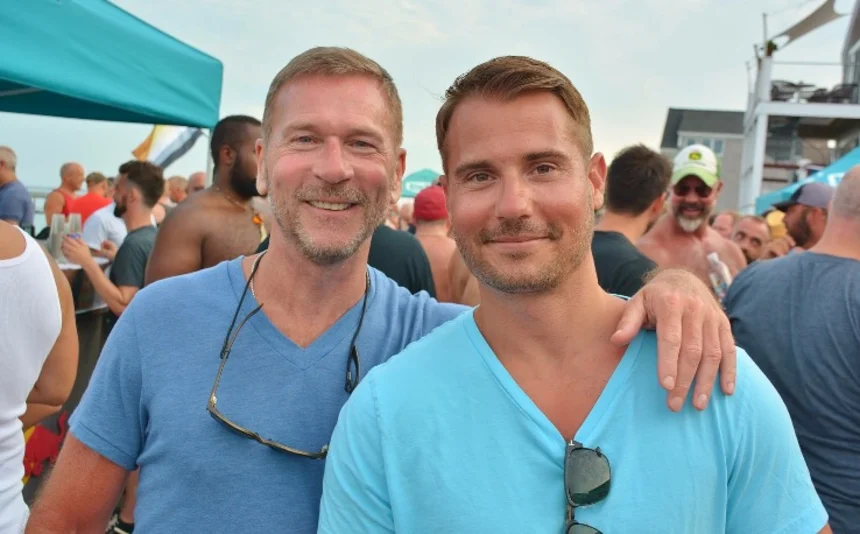 Brad Schaeffer and his longtime gay partner Sean.