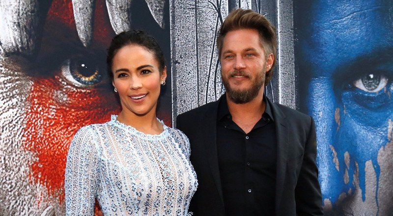Travis Fimmel and his rumored partner Paula Patton at the premiere of 'Warcraft'