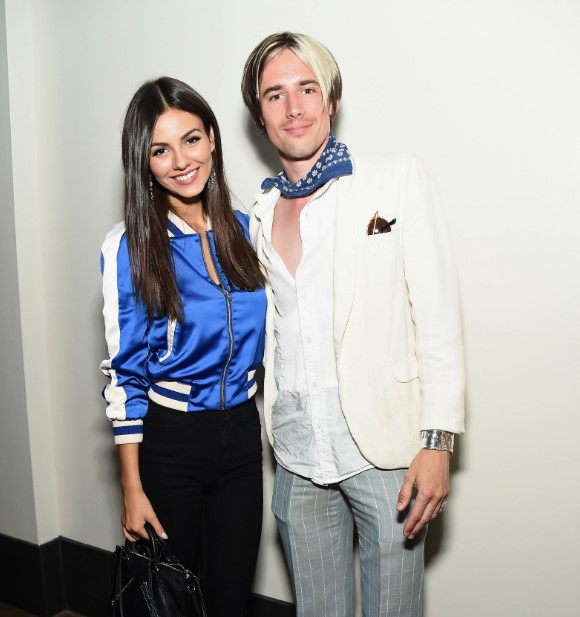 Victoria Justice with her ex-boyfriend Reeve Carney