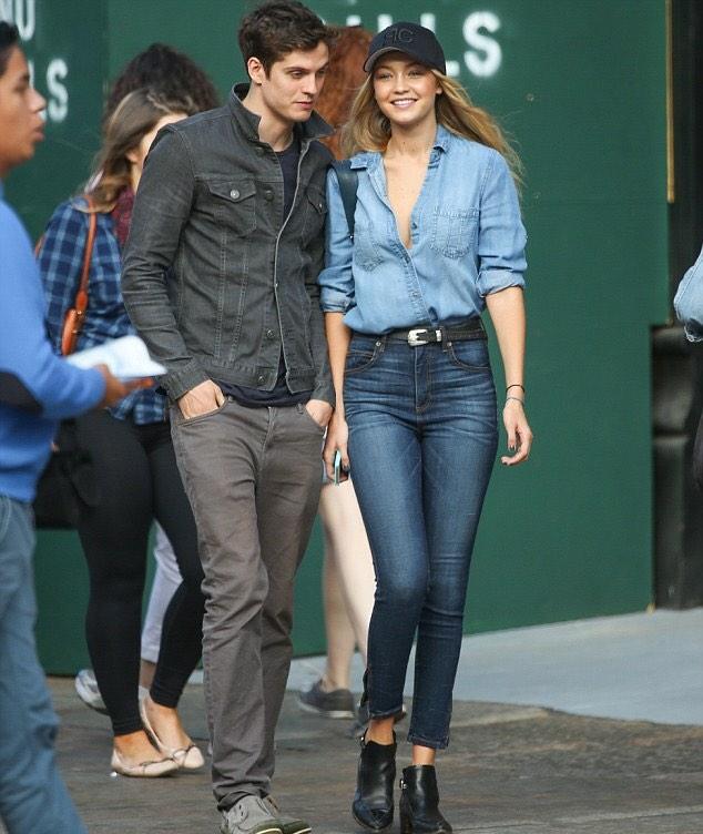 Daniel Sharman with his rumored girlfriend Gigi Hadid in New York City