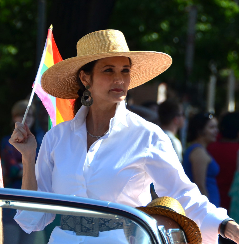 Lynda Carter as the Grand Marshal at the 2013 Capital Pride Parade in Washington D.C.