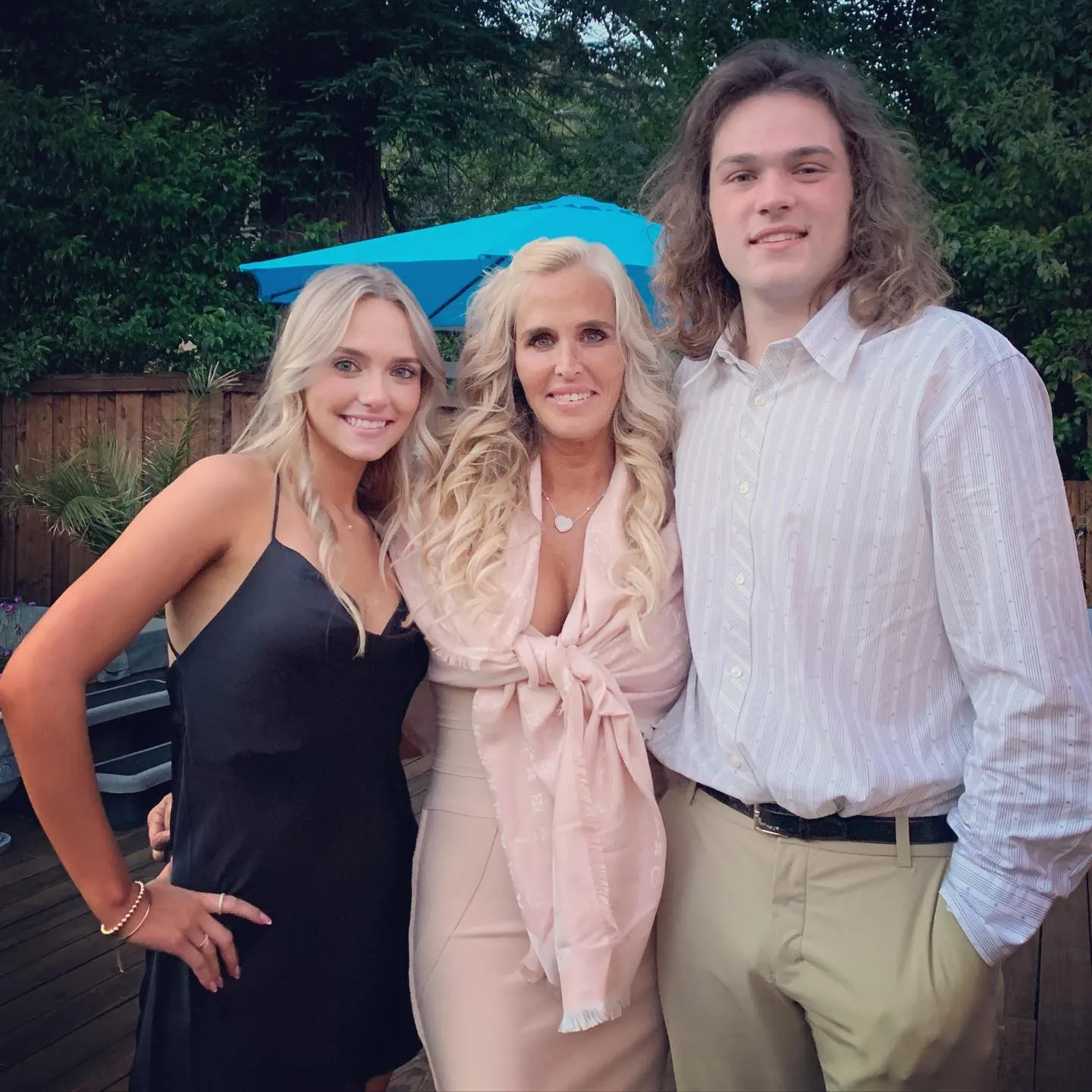 Kristina Wandzilak posing with her two children, Sebastian and Savannah, whom she welcomed with her ex-husband.
