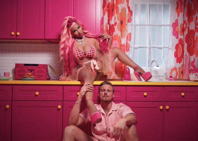 A snippet of Alexander Ludwig and Nicki Minaj on the 'Super Freaky Girl' music video