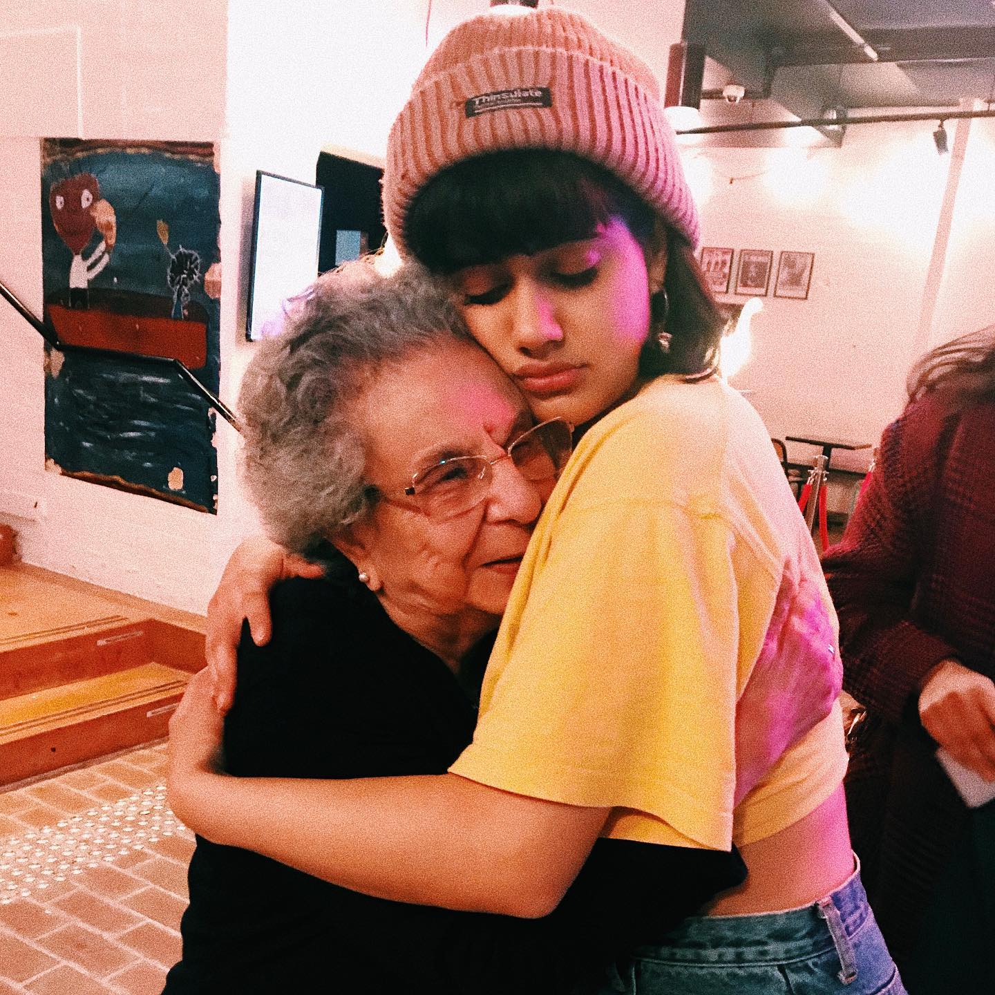 Ayesha Madon with her grandmother in October 2019