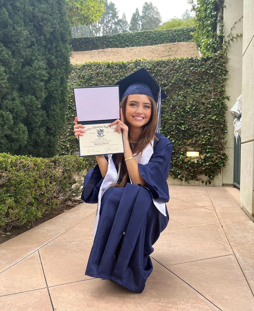 Leni Klum's picture after her high school graduation