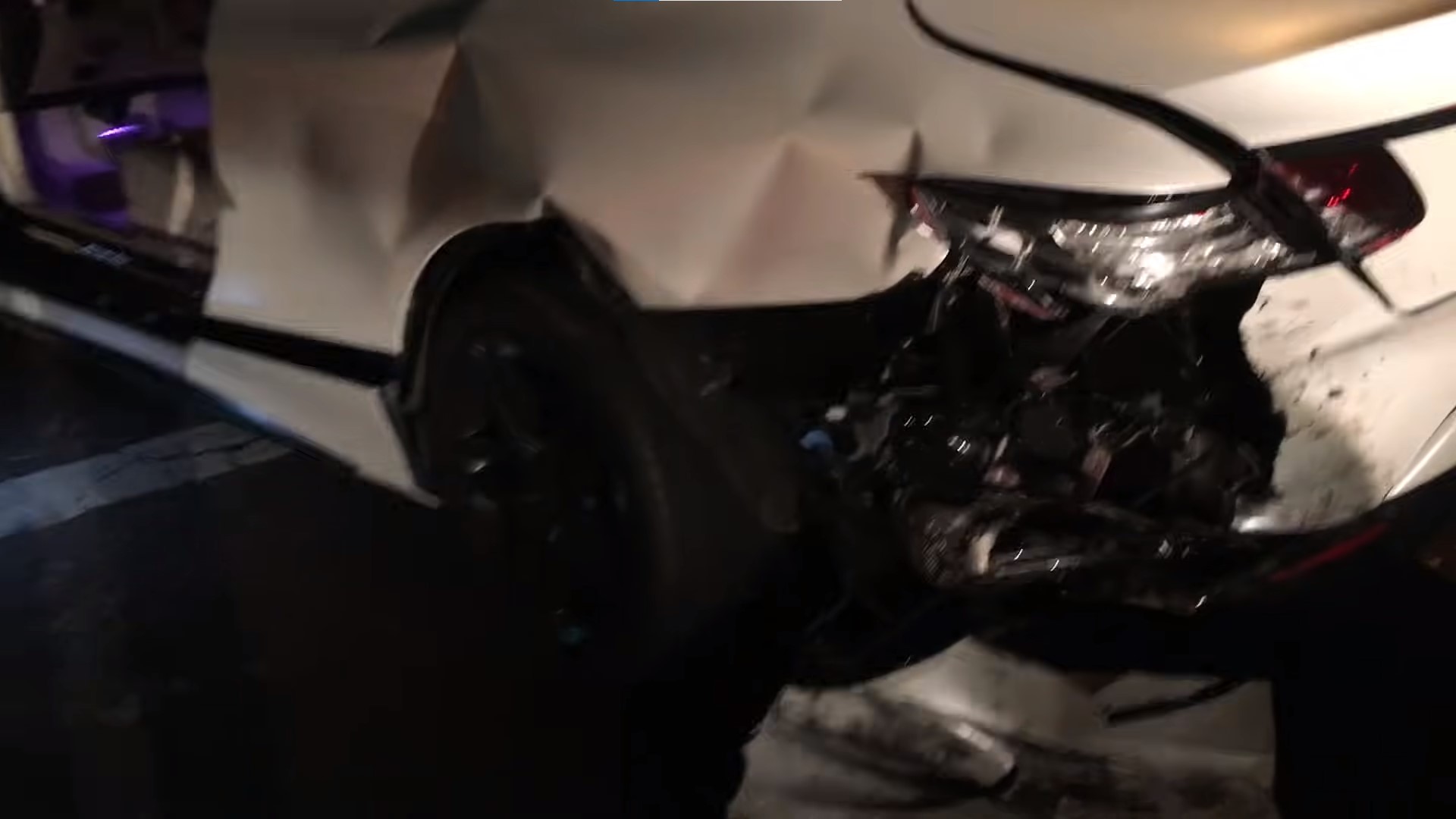 SSSniperWolf's car was wrecked after it got hit by a drunk driver