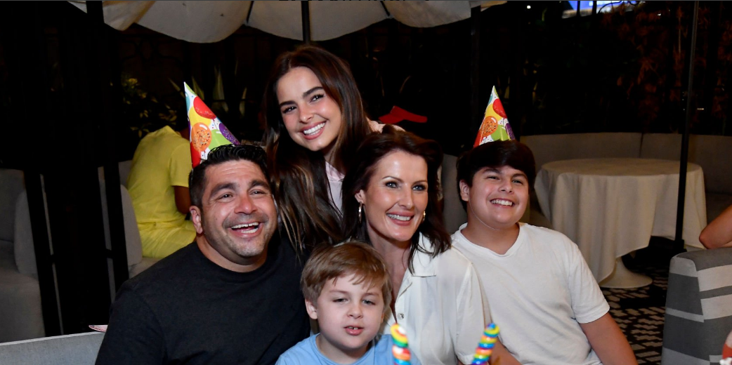 Addison Rae celebrates her brother's 7th birthday with family at Sugar Factory Westfield Century City. 