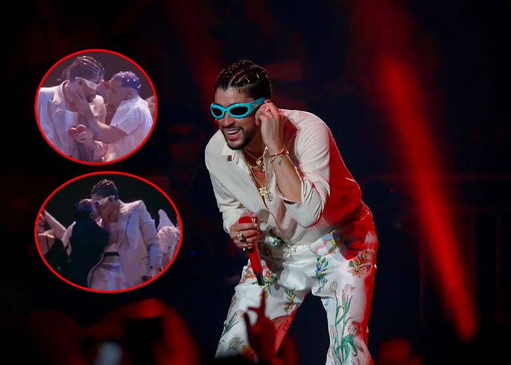 Bad Bunny Gets Called Out for Queerbaiting over VMAs’ Kiss
