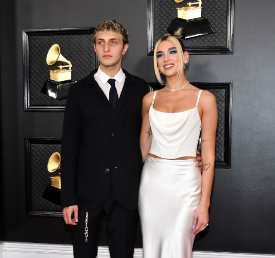 Dua Lipa and Anwar Hadid attended the 62nd Annual GRAMMY Awards on January 26, 2020. 