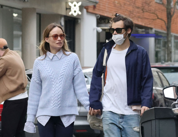Harry Styles and Olivia Wilde were seen in Soho on March 15, 2022 in London. 