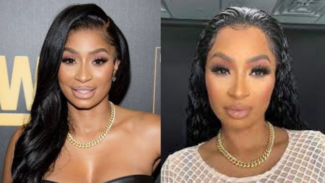 Karlie Redd before and after photo.