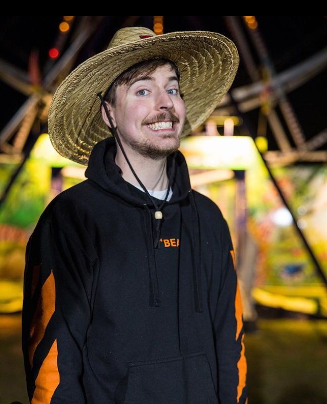 MrBeast promoting his video where he rode Ferris Wheel 1,000 times with his team(Source: Instagram)
