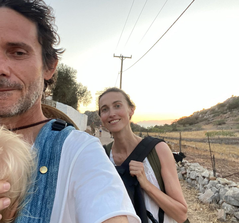 Christian Camargo with his girlfriend Sylvia van der Klooster and their son. 