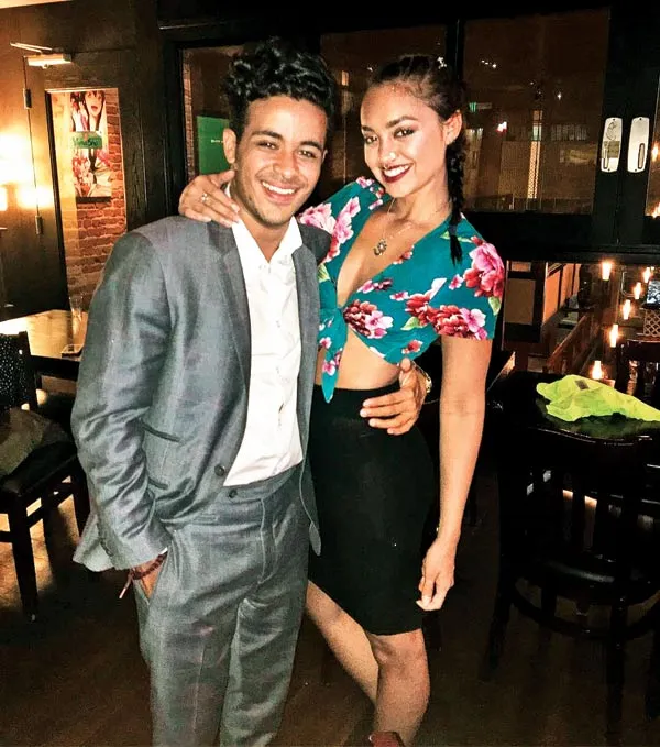 Christian Lee Navarro with his ex-girlfriend Shazi Raja