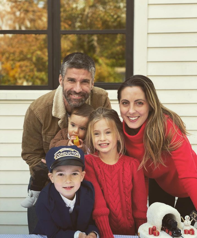 Kyle Martino with his ex-wife and children. 