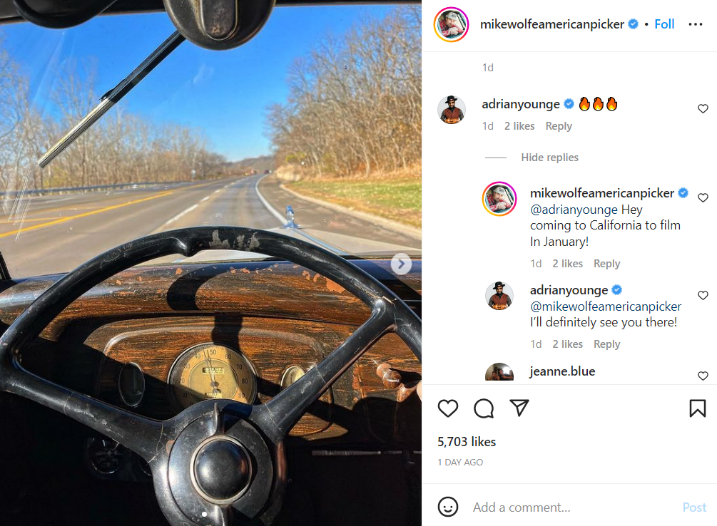 Mike Wolfe dropping hints about American Pickers' new season renewal.