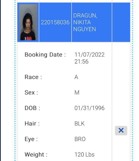 Nikita Dragun misgendered as male by the Miami-Dade County Corrections Department