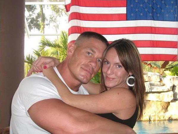 John Cena's first wife, Elizabeth Huberdeau. 