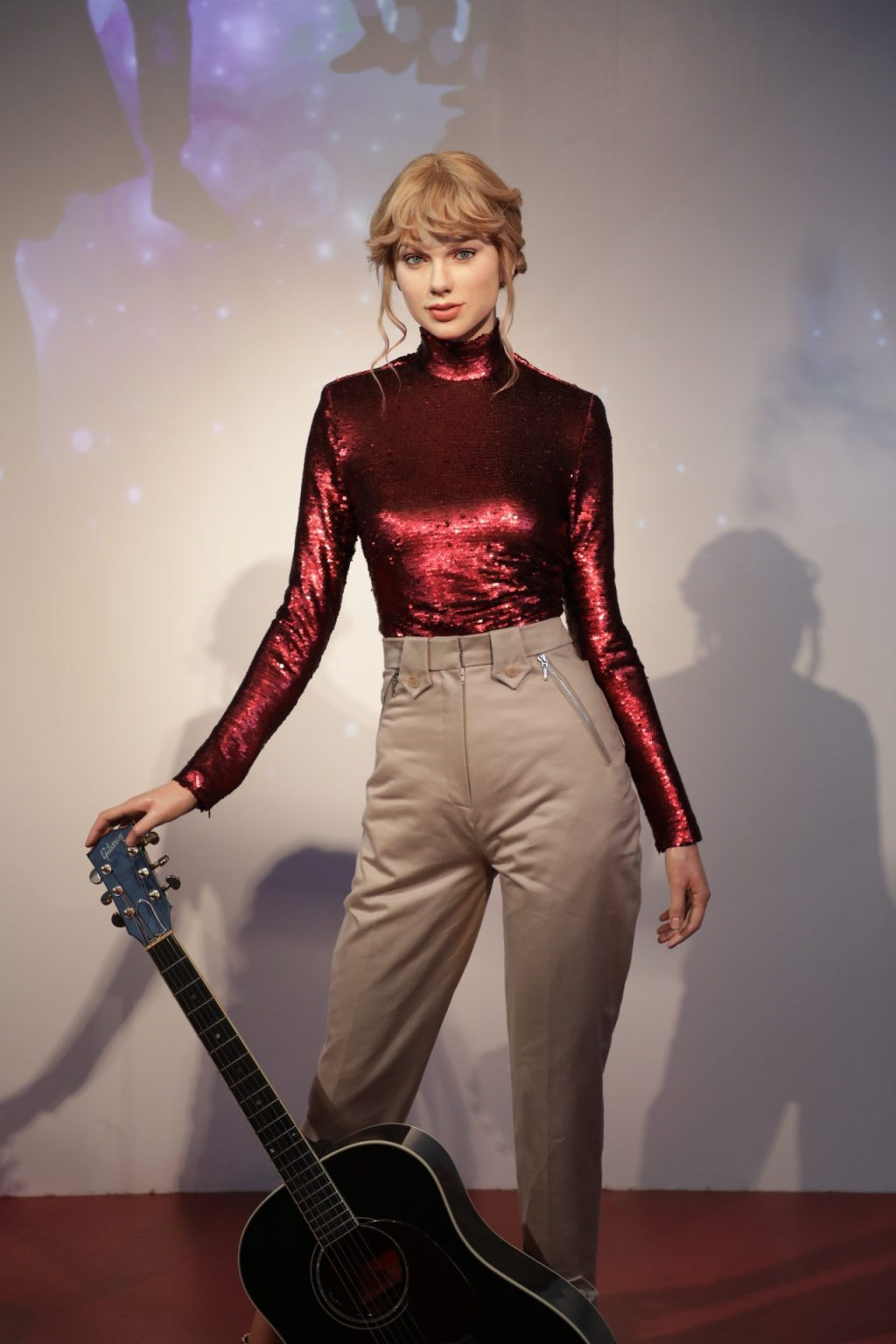 Taylor Swift's wax figure at Madame Tussauds Dubai. 