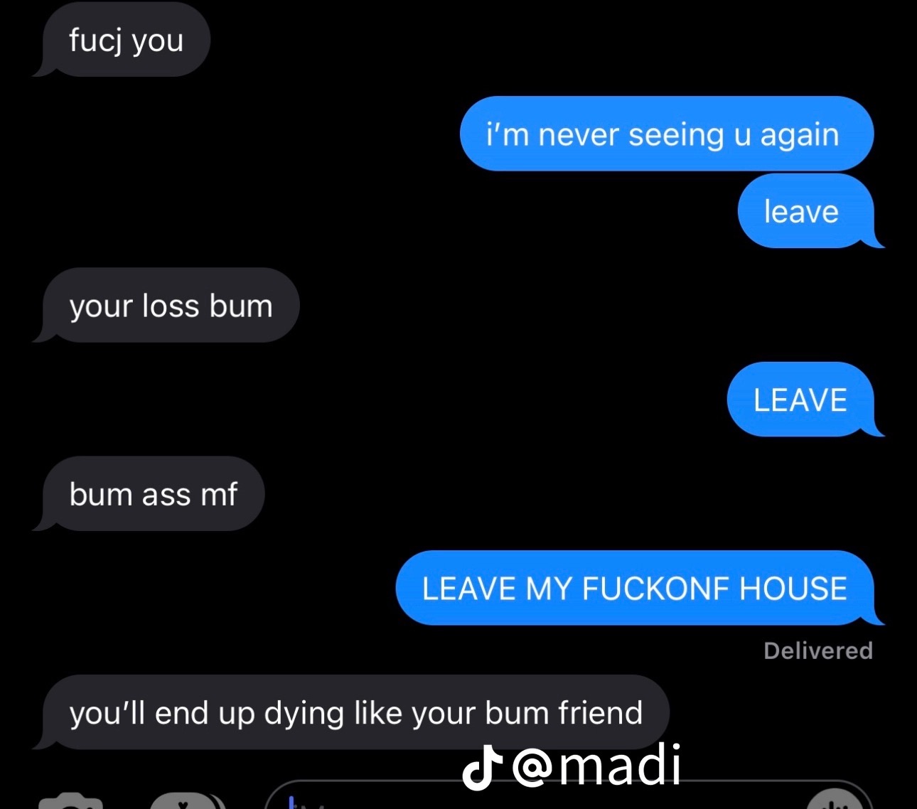 Madi Monroe exposed her former boyfriend, Nich Machat, by leaking his text messages. 