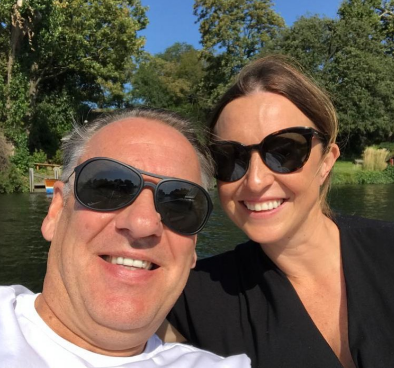 Paul Merson with his current/third wife Kate Merson. 