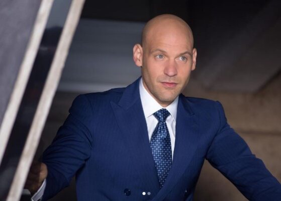 A photo of Corey Stoll in blue suit (Source: Instagram)