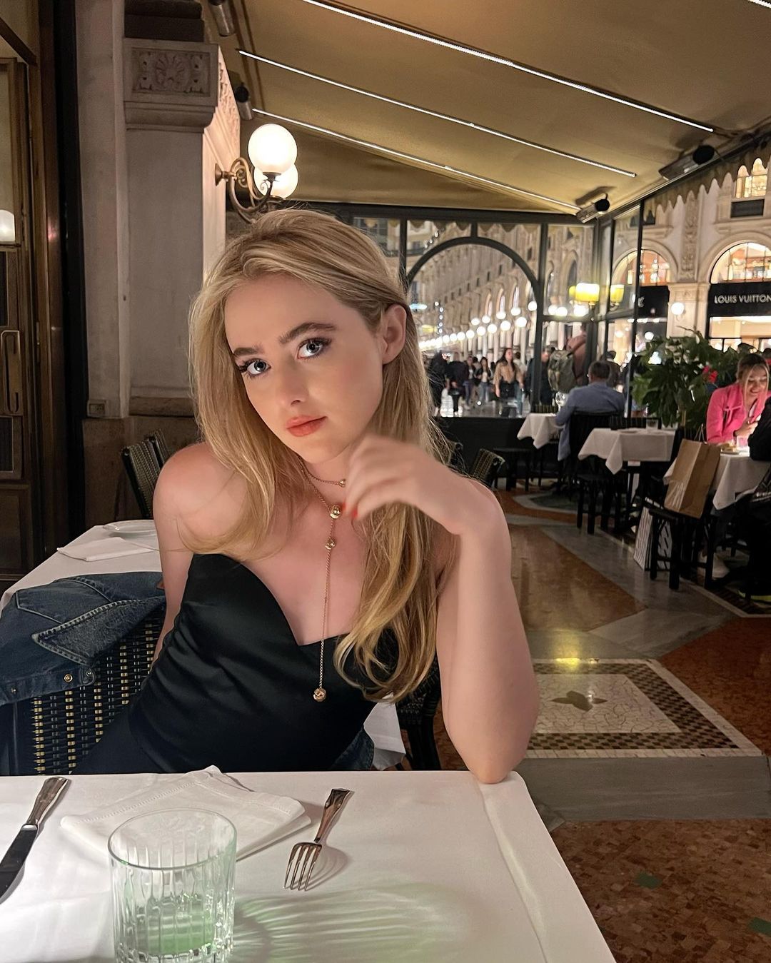 Kathryn Newton is content with her single life. 