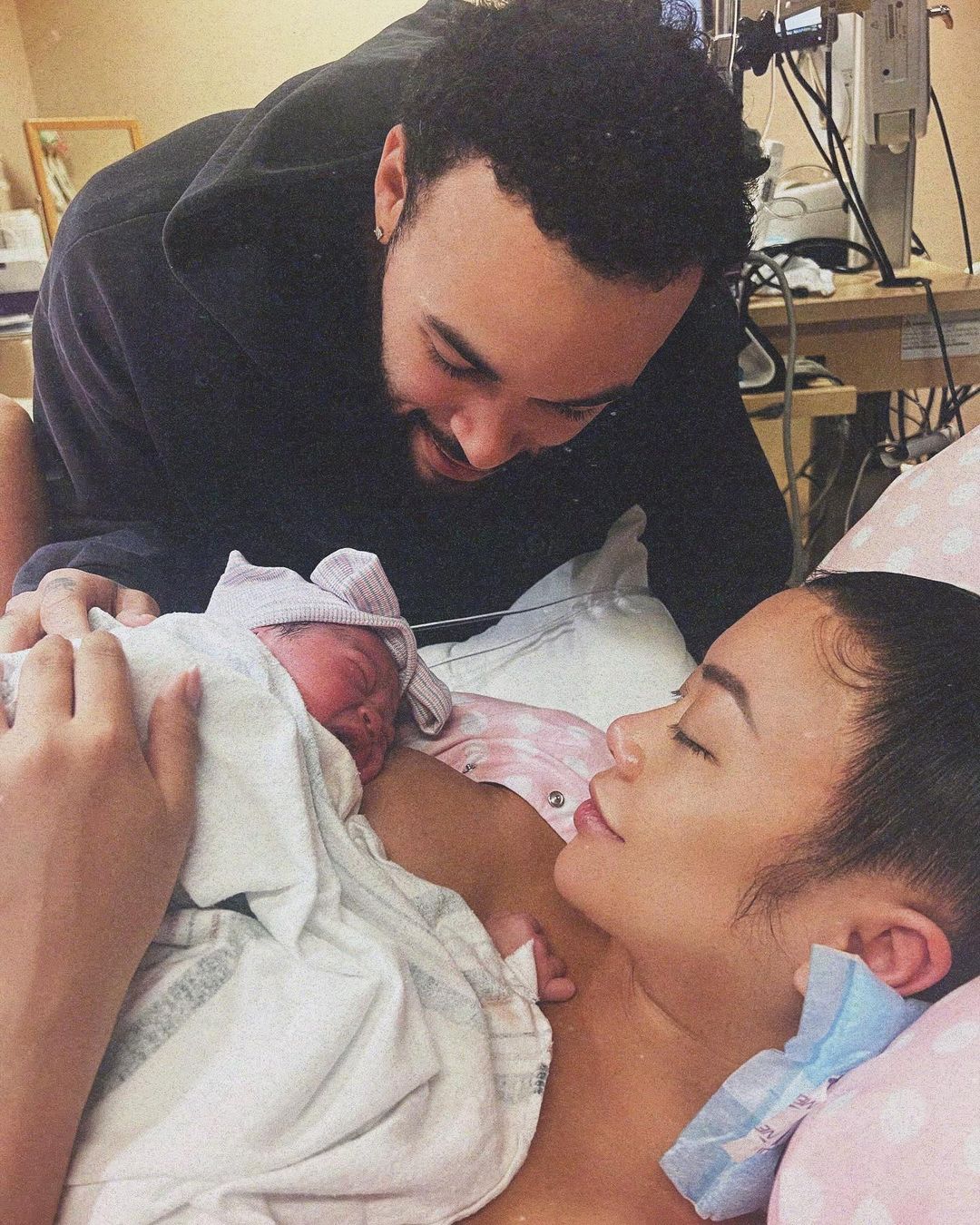 Don Benjamin and his wife, Liane V Benjamin, with their baby girl