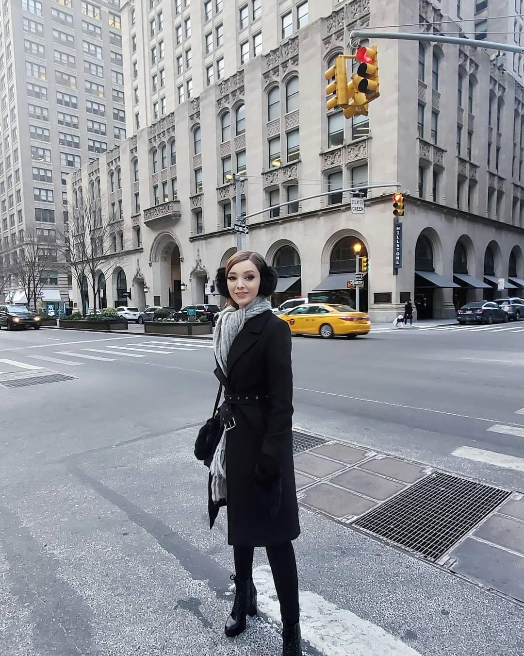 Emma Dumont spending her time in New York City in 2019