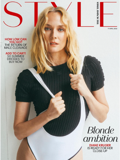 Diane Kruger featuring in the cover of Style
