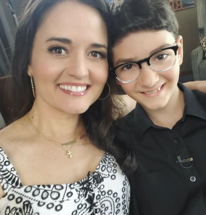 Mike Verta's ex-wife Danica McKellar and their son Draco. 