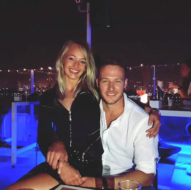 David Miller alongside his reported unknown girlfriend